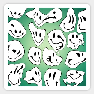 Liquid Faces Sticker